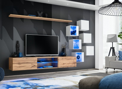 Wohnzimmermöbel Sideboard Holzmöbel Luxus Set Einrichtung Komplett Wandschrank